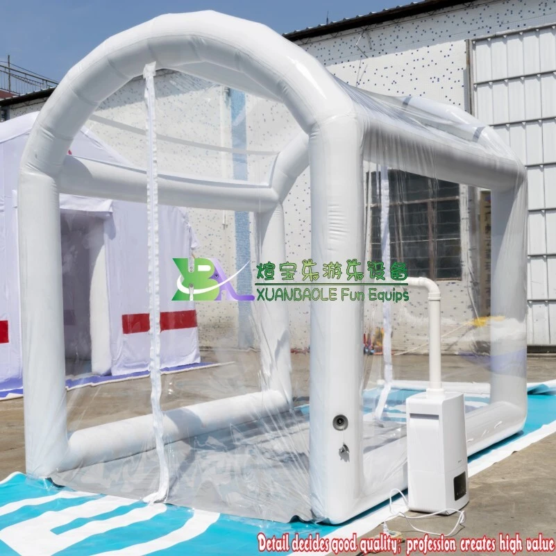 Portable Inflatable Disinfection Tunnel Transparent PVC Inflatable Durable Tent With Machine-Equipped 1