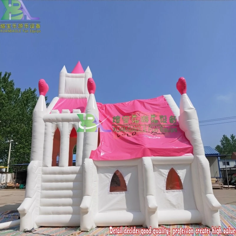Pink & White Inflatable Wedding Church Tent – Fairy-Tale Castle Venue for Weddings & Events 1