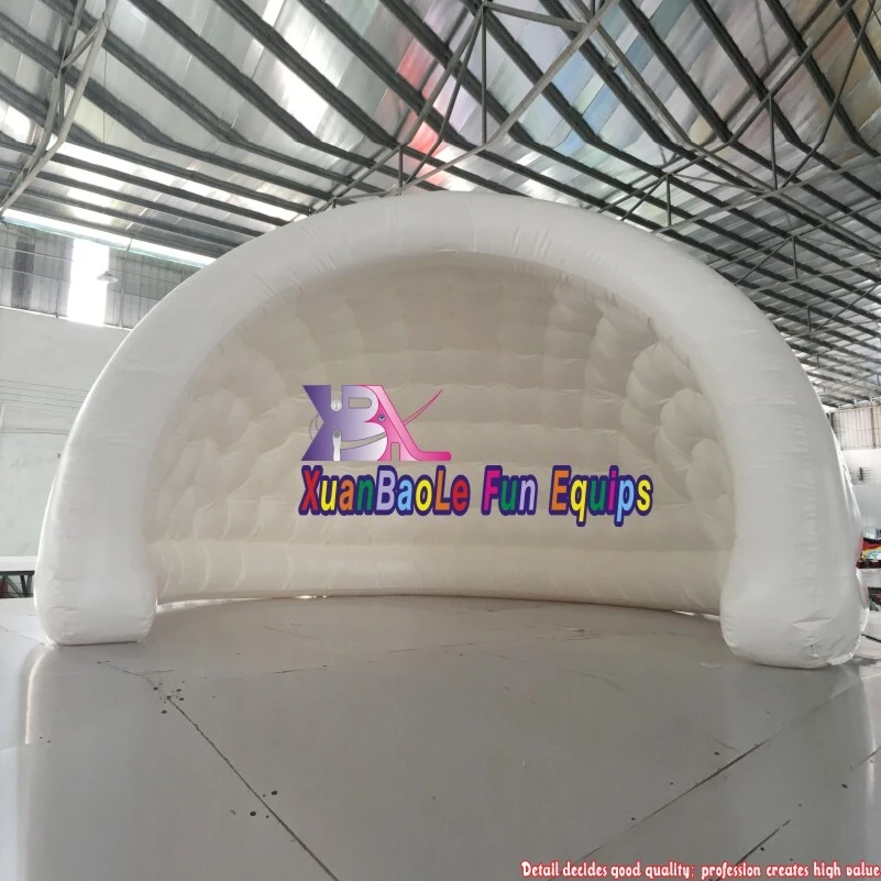 Half Moon Shaped Inflatable Tent Inflatable Stage Cover with LED Lights for Parties/Weddings/Performances 1