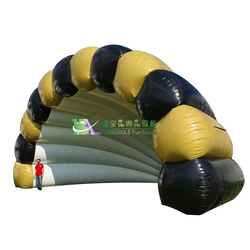 Custom Inflatable Shell Tent Giant Exhibition Wedding Inflatable Tent Half - Moon Inflatable Tent 1
