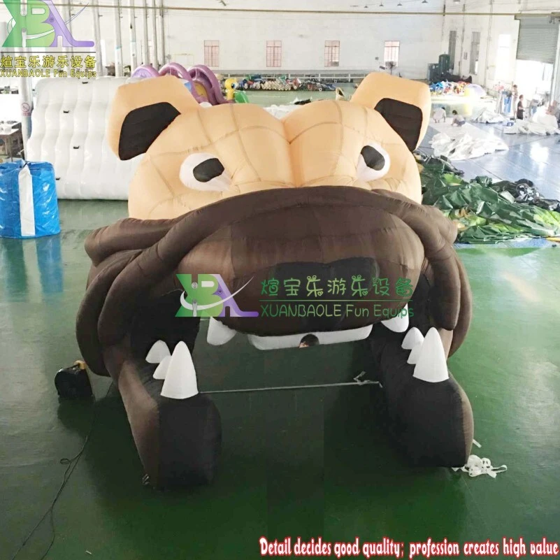 Cartoon Dog Giant Inflatable Tunnel Tent Festive Inflatable Tunnel Entrance Decor 1