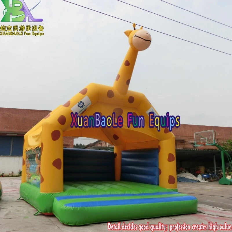 Casa hinchable de jirafa para niños: un divertido parque de atracciones con saltos. 1