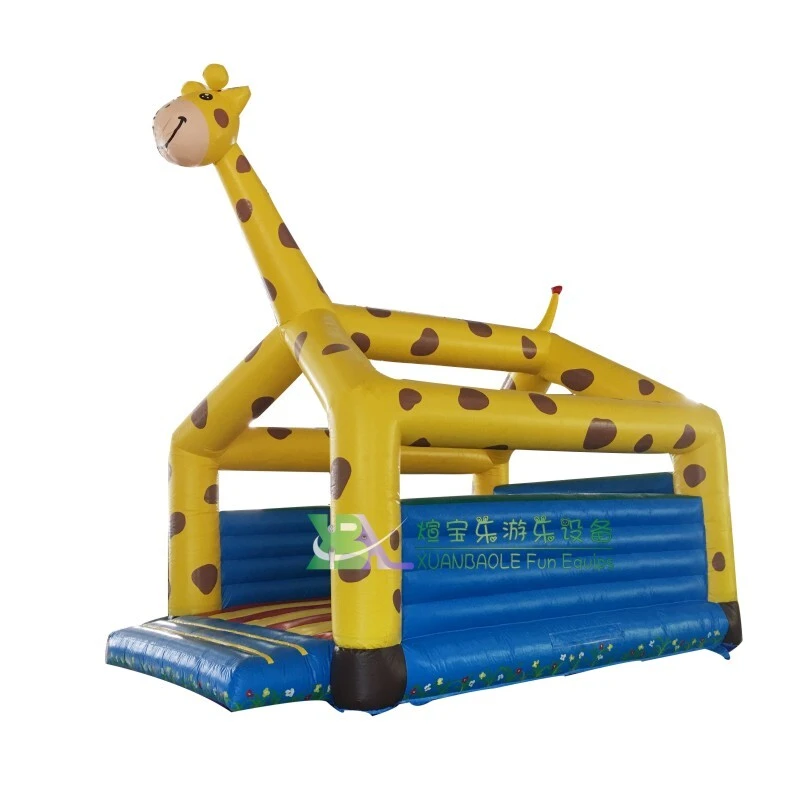 Castillo hinchable con forma de jirafa, castillo hinchable infantil 1