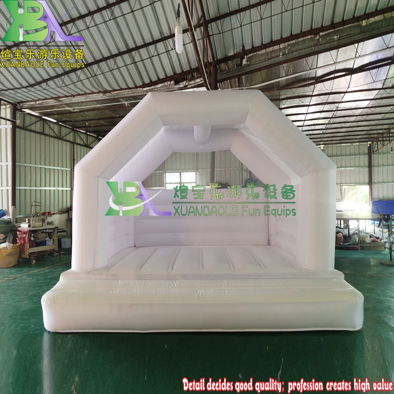 White Inflatable Bounce House for Party & Event Inflatable castle fun 1