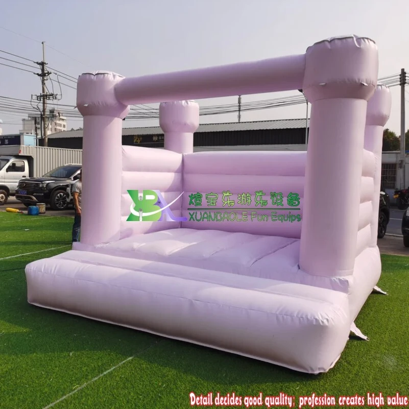 Pastel Pink Inflatable Bounce Castle - Backyard Kids' Jumper Bouncy Castle 1