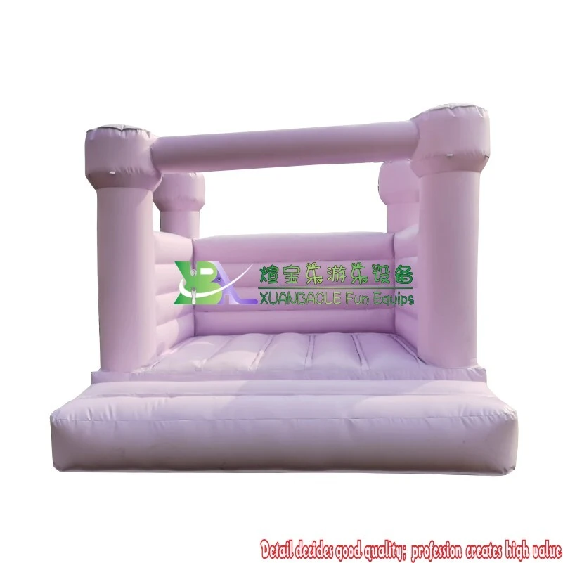 Pastel Pink Inflatable Bounce Castle - Backyard Kids' Jumper Bouncy Castle 1