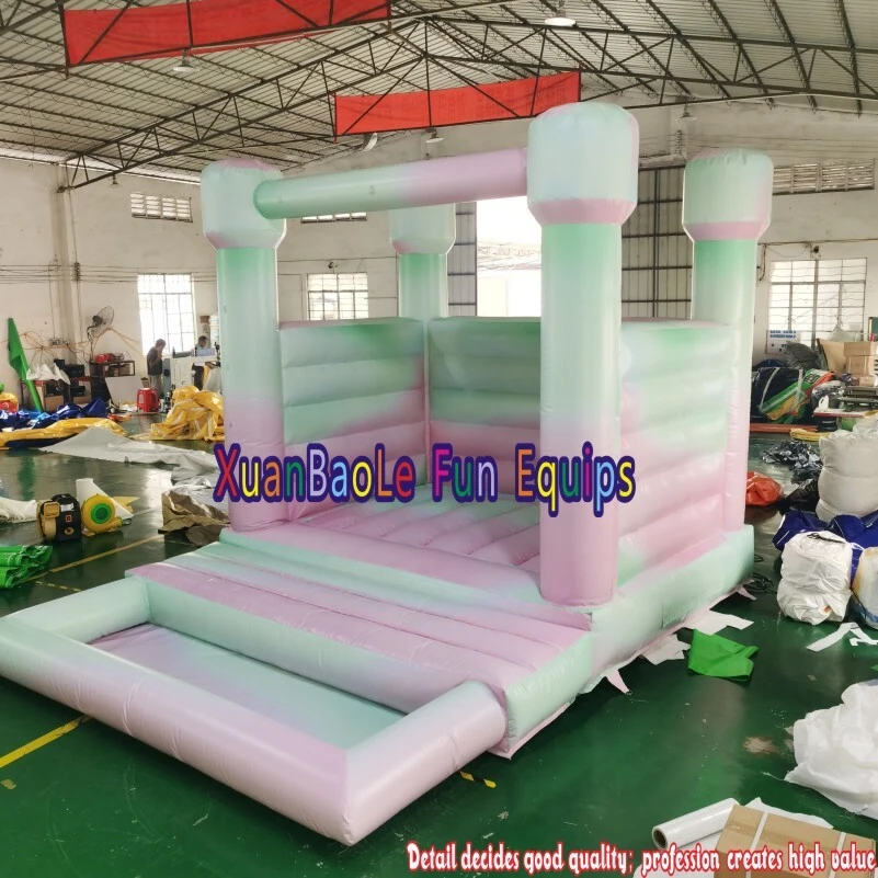 Pastel - Hued Inflatable Bouncer – Inflatable Jumping Castle for Children's Joyful Bouncing 1