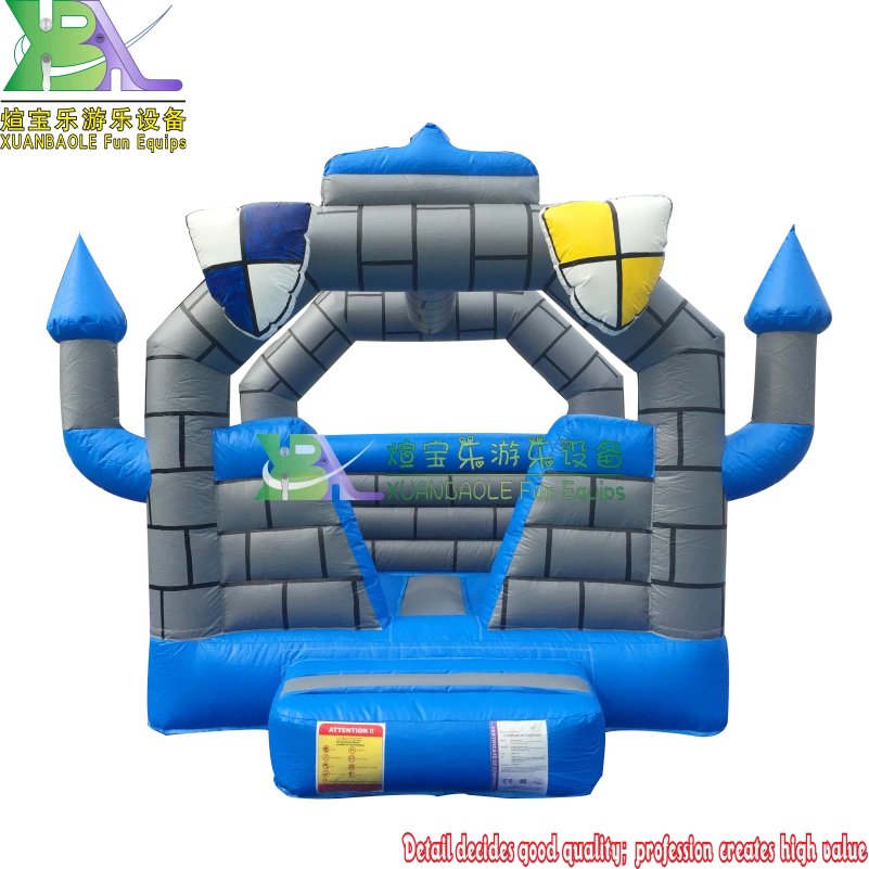 Kids’ Camelot Blue&Gray Inflatable Bounce House – Indoor/Outdoor Party Jumping Castle 1