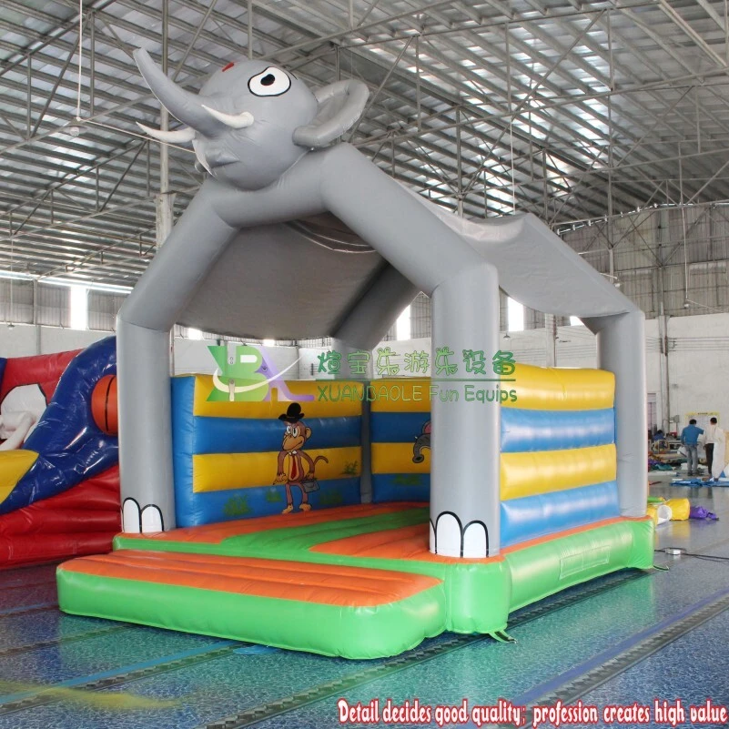 Elephant-Shaped Inflatable Jumping Castle – Kids' Animal Themed Bounce House for Parties 1