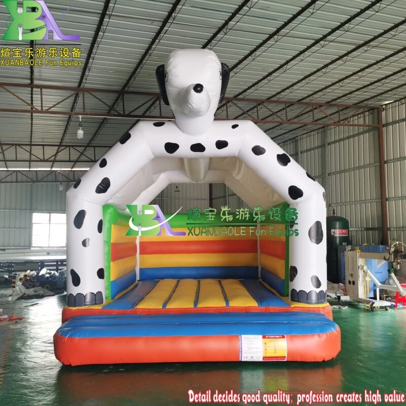 Castillo inflable para cachorros con dálmata moteado - Divertido castillo inflable para cachorros 1