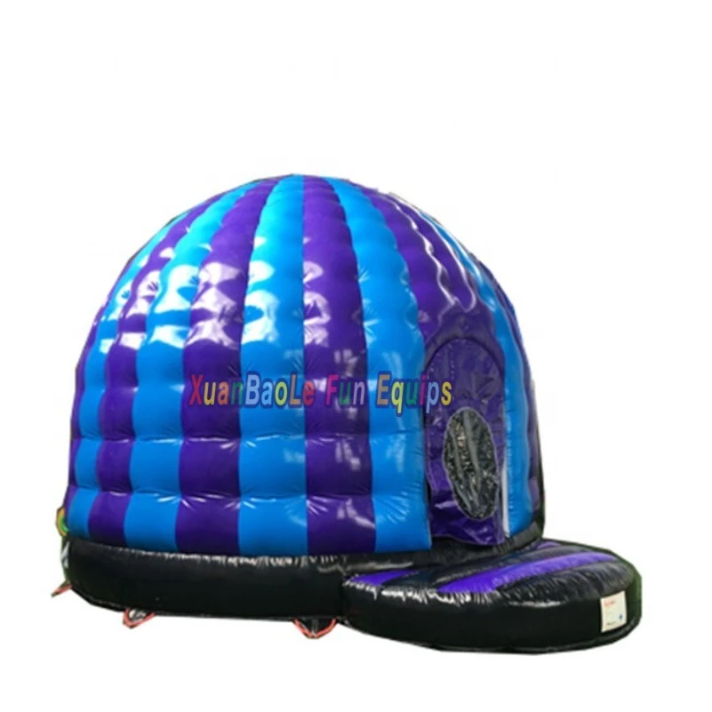 Durable Blue-Purple Inflatable Disco Dome Buncy Dance Bouncing house 1