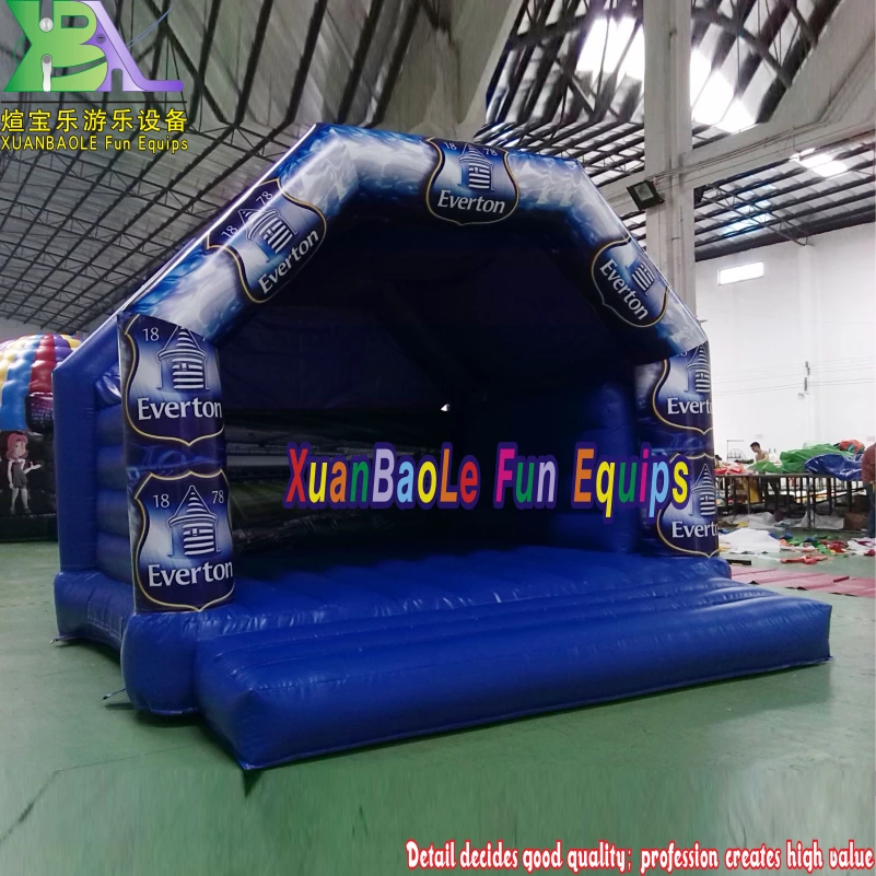 Blue Inflatable Bounce House Moonwalk Bouncer for Kids 1
