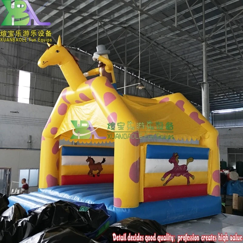 Cowboy Themed Inflatable Bounce House - Kids Western cowboy Play Castle 1