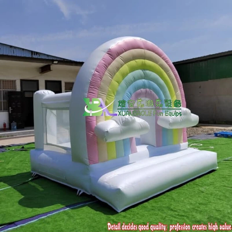 Rainbow Inflatable Bounce Castle Jumping Castle Play Equipment for Events & Rentals 1