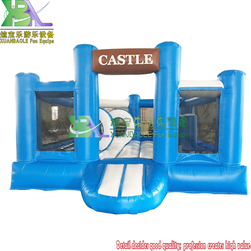 Outdoor Inflatable Castle Bounce House Durable Party Jumping Castle with Safety Netting 1