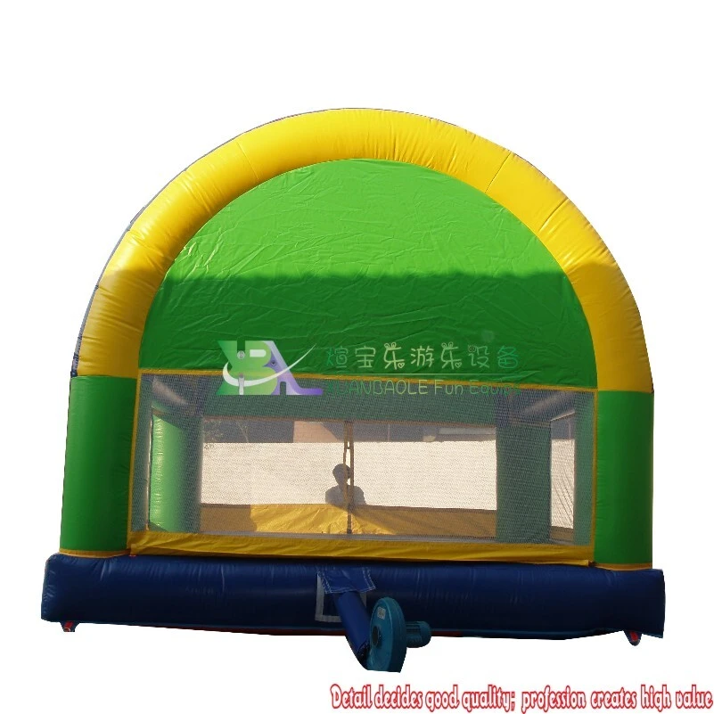 Castillo inflable de salto con arco hecho a medida con malla de seguridad 1