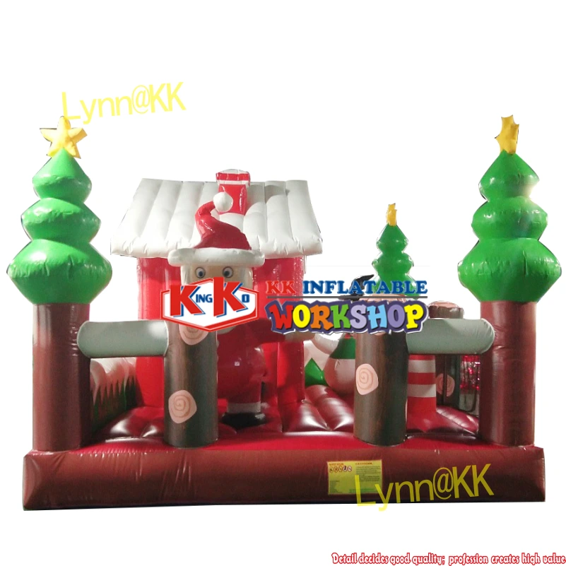 Château gonflable de Noël avec Père Noël 1