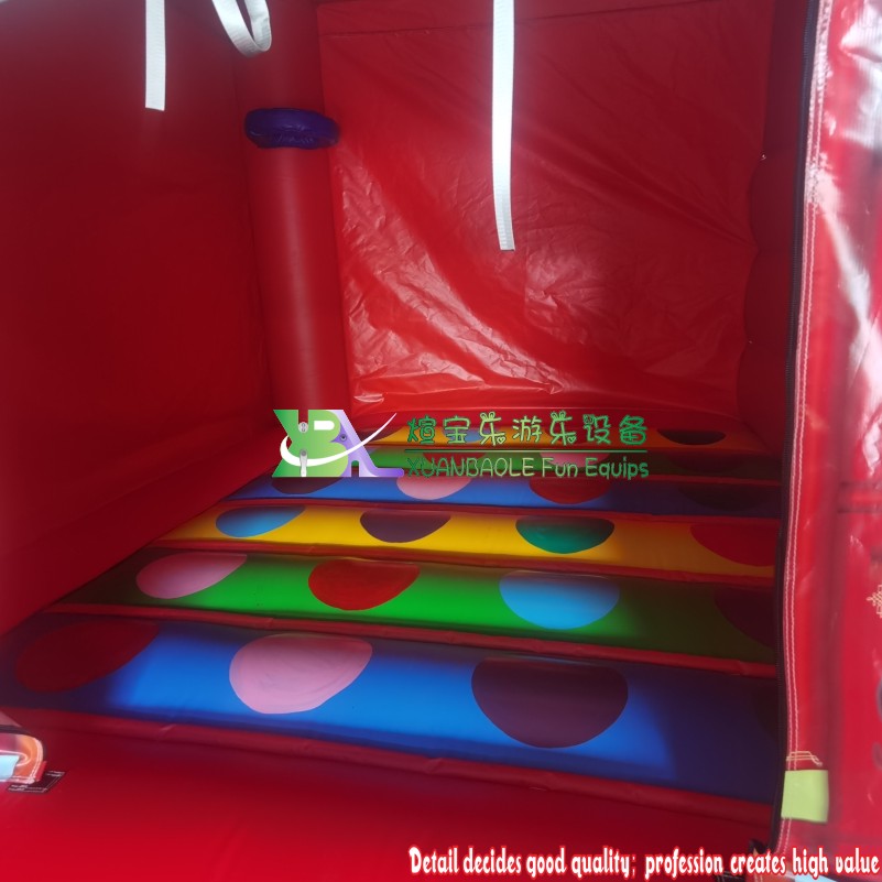 German-Style Fire Station & Fire Truck Inflatable Combo Durable Bouncy House with Dry Slide 7