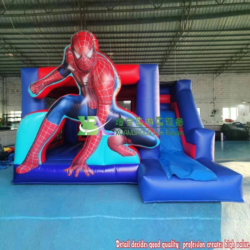 Castillo inflable 3D Spiderman con tobogán - Calidad comercial 1