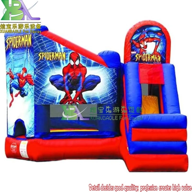 Spiderman Inflatable Bounce House with Slide – Kids' Outdoor Party Jumper Castle 1