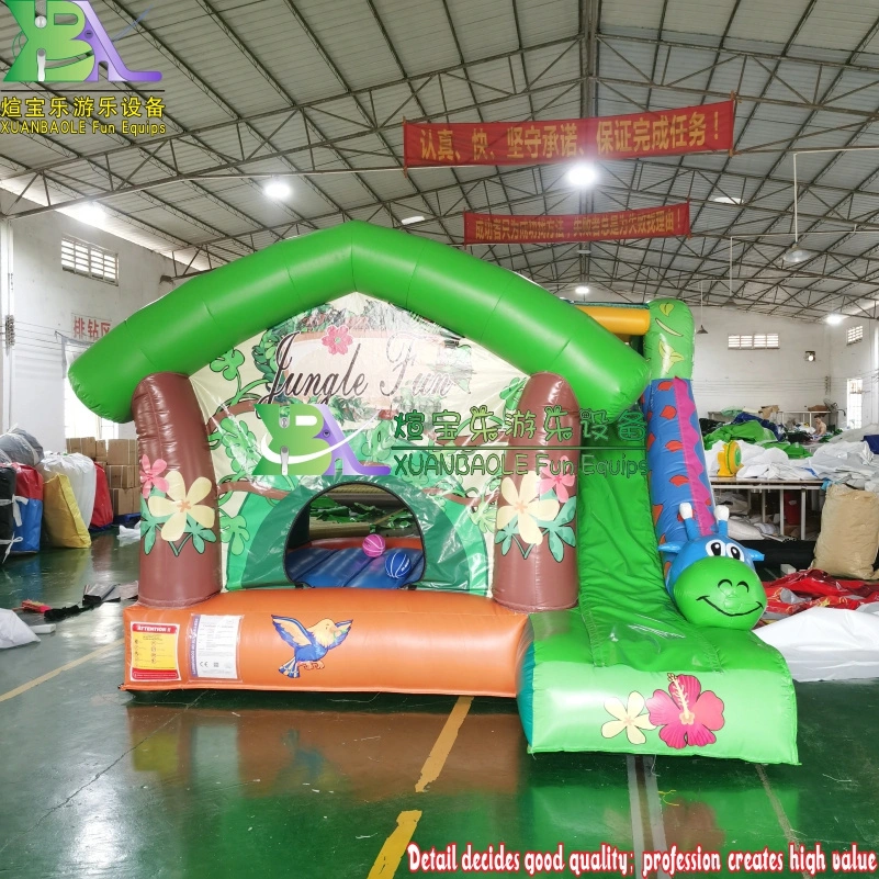 Commercial New giraffe Inflatable Bounce House with Slide – Outdoor Kids Jumping Castle Combo 1