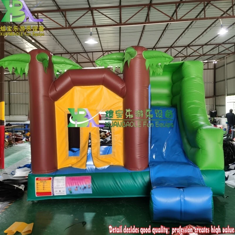 Mini castillo inflable Jungle Palm Tree: ideal para divertirse en el jardín y fiestas en interiores. 1