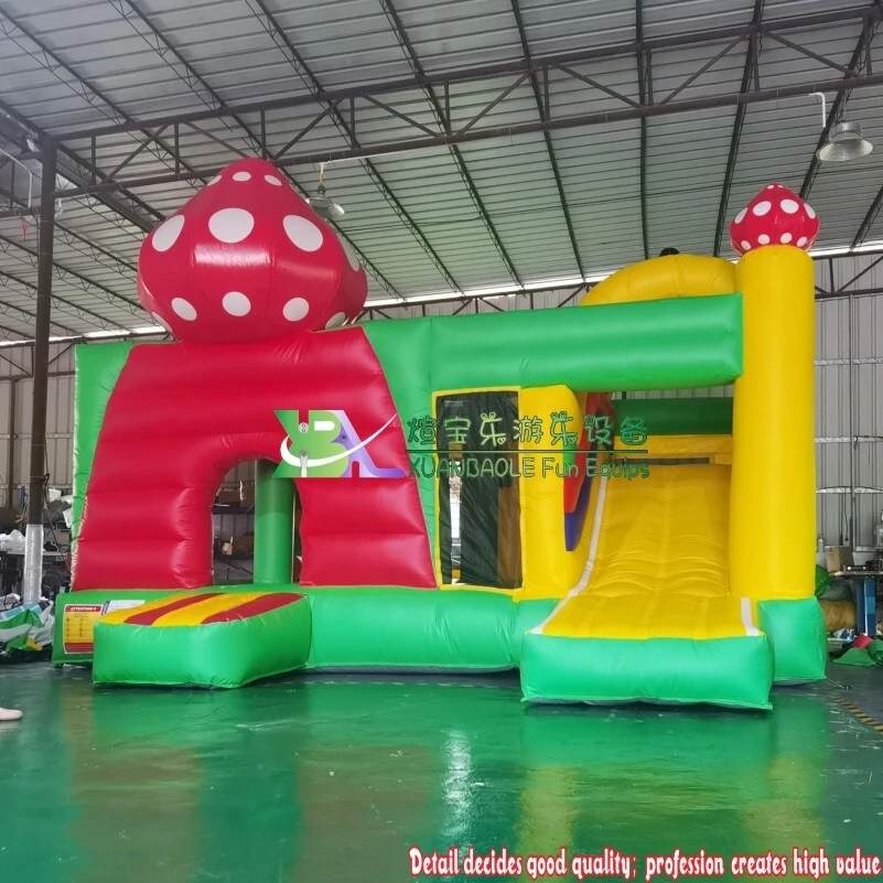 Mushroom Themed Inflatable Bouncy Castle – light-Duty Jumping House Combo for Kids’ Outdoor Events 1