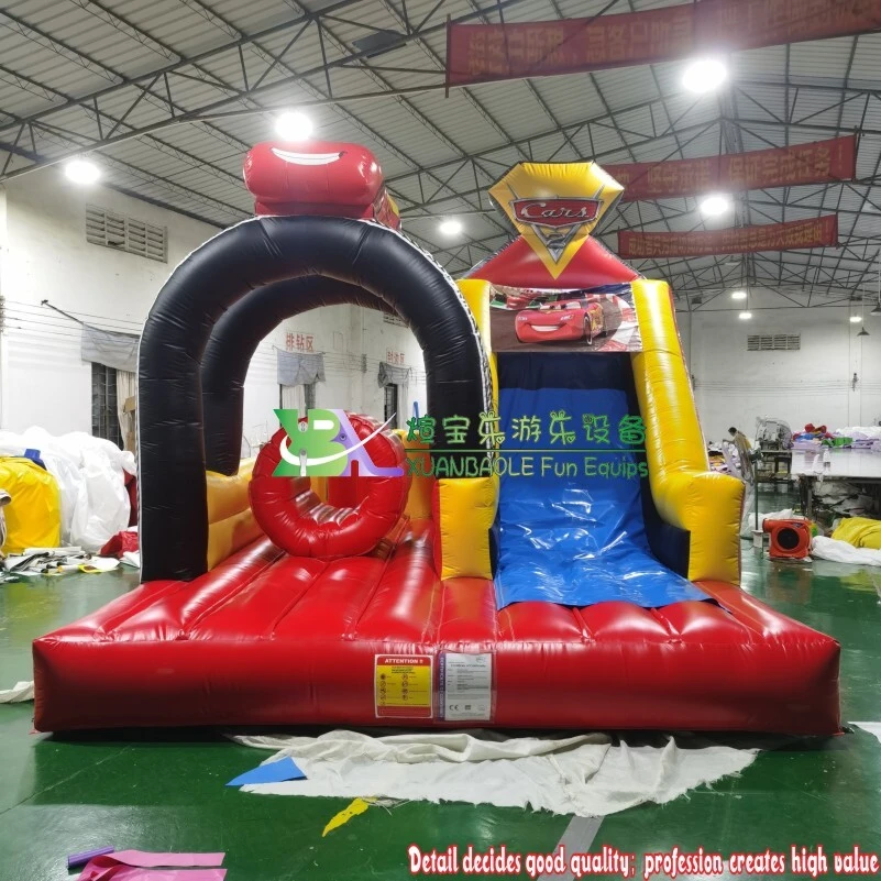 Cars Inflatable Castle Children's Trampoline Slide Combination Outdoor Amusement Equip 1