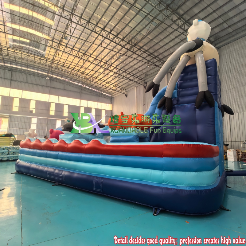 ‌Submarine & Sea Creature Themed Inflatable Play Park with Multi-Slides Commercial Grade Ocean Slide Combo Amusement Equipment 5