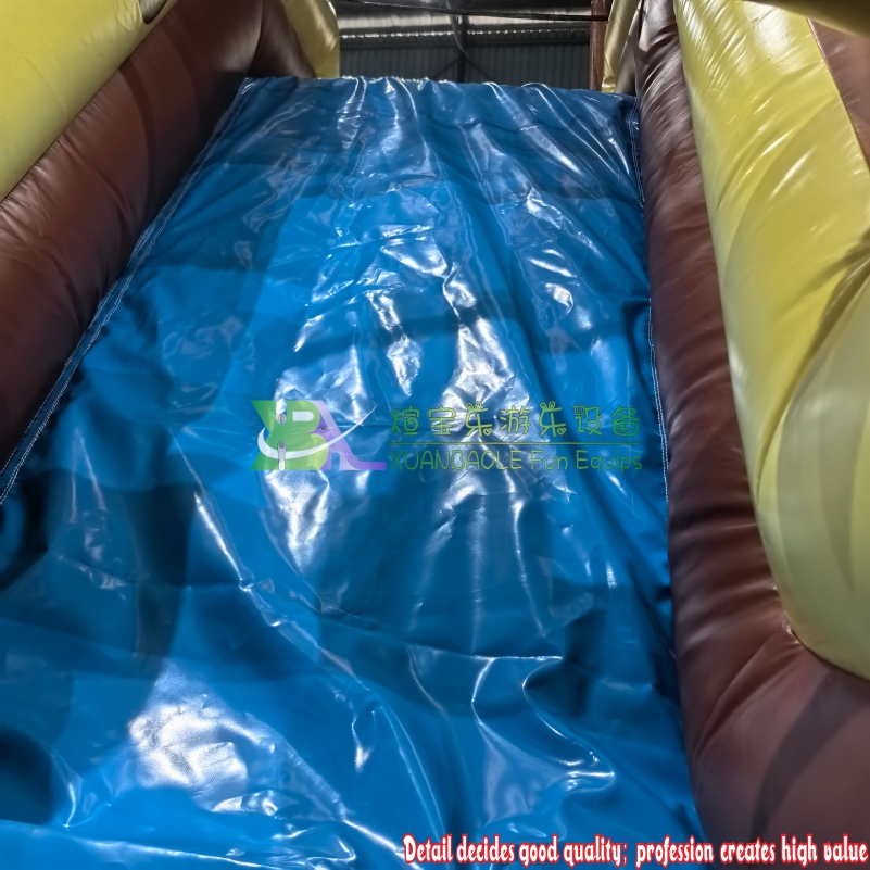 Pirate World Dual Lane Obstacle Course Slide Bounce House Combo, Commercial Inflatable Jumper 7