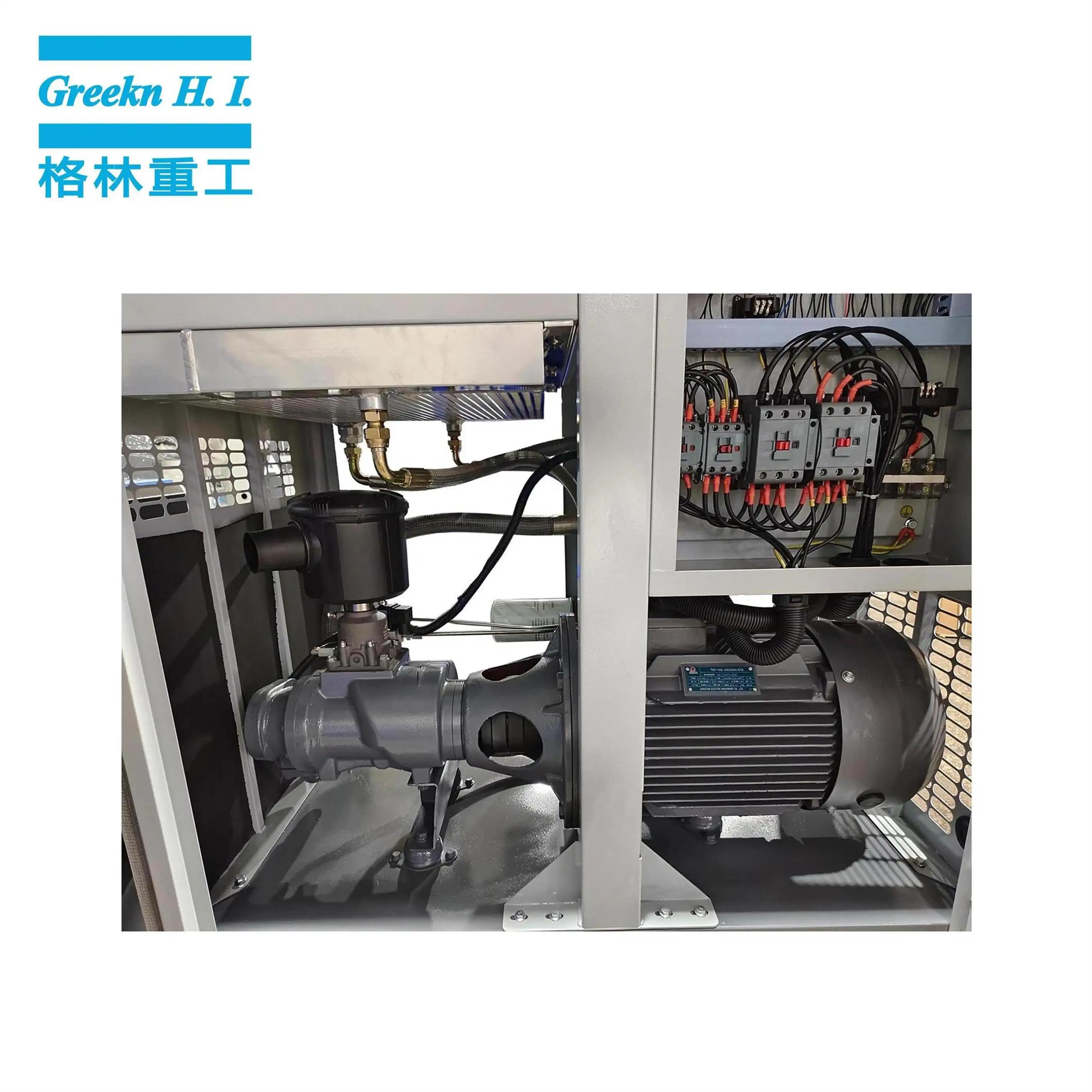 Greekn HI Compressor GA15VSDT 15KW 16BAR Variable Speed All In One Screw Air Compressor For Laser Cutting Machine 7