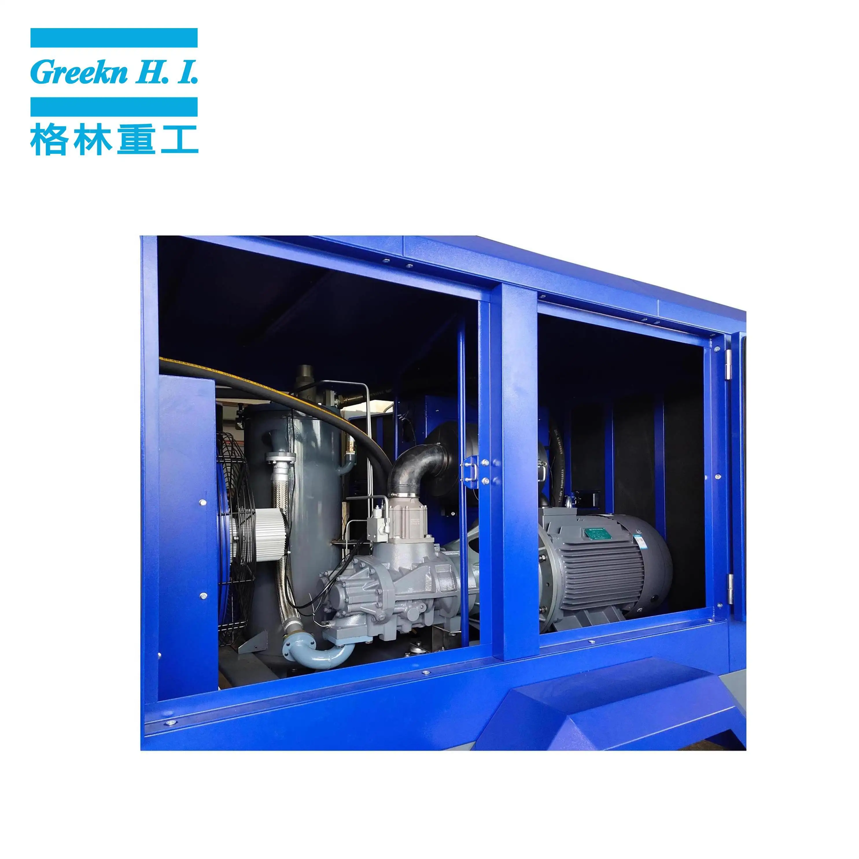 Electric Mobile Screw Air Compressor EM12/10 12m3/min 10bar Portable Screw Air Compressor 4