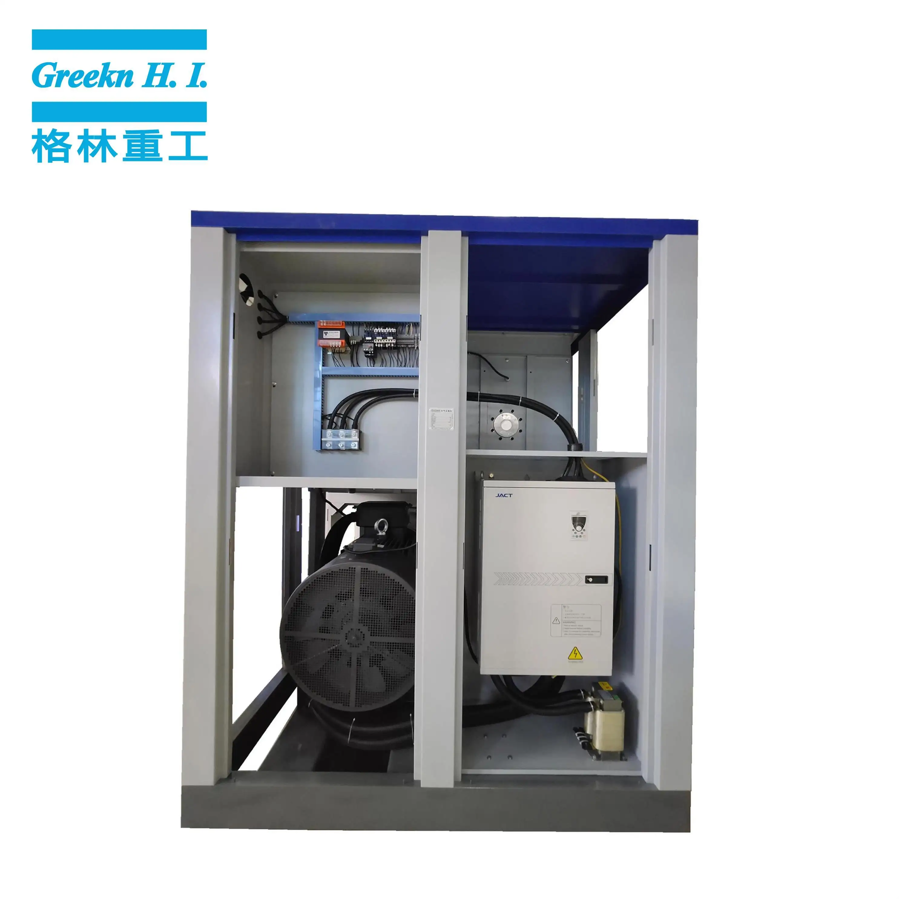 Greeknhi Screw Air Compressor GA160+VSD Variable Speed Drive Oil Injected Industrial Screw Air Compressor 6