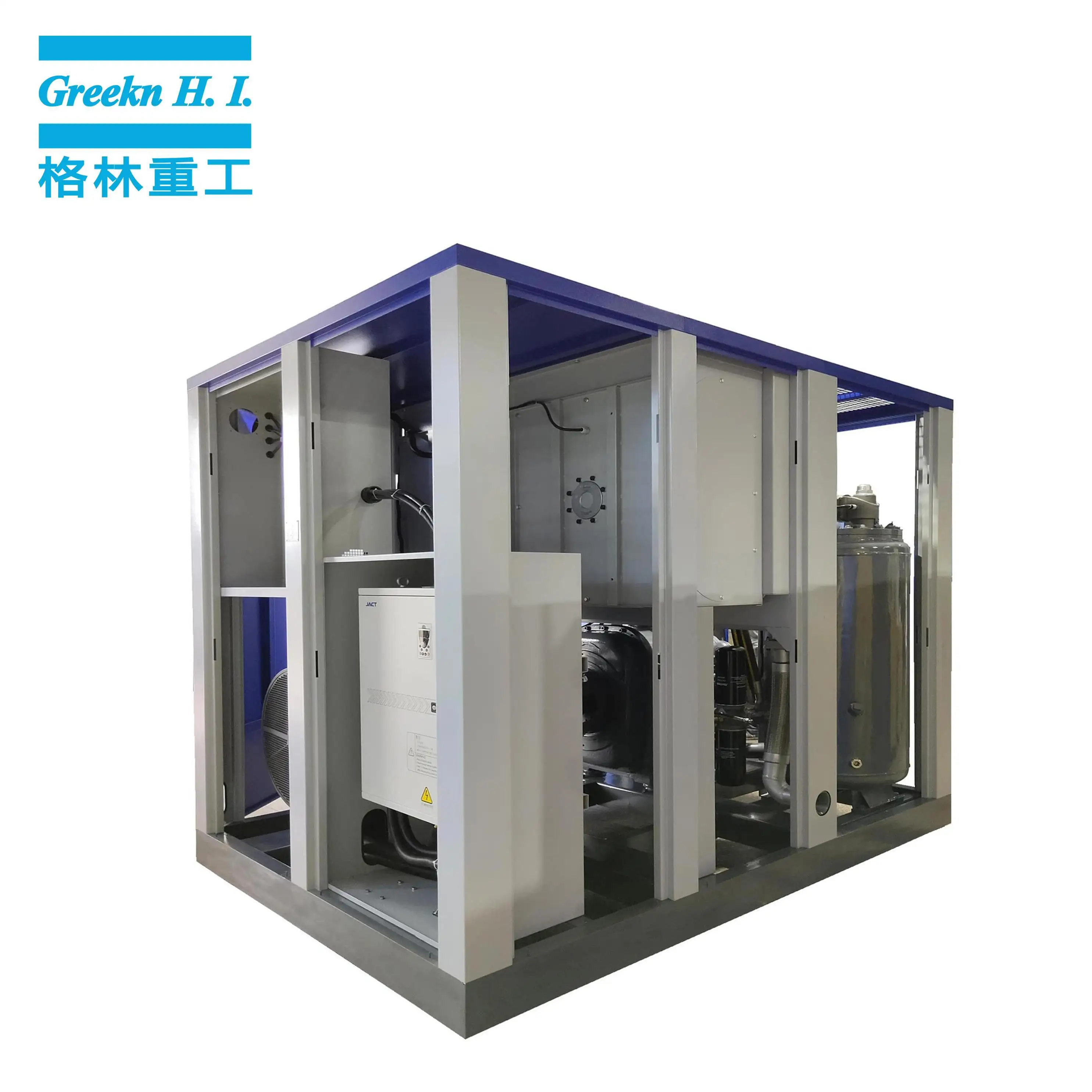 Greeknhi Screw Air Compressor GA160+VSD Variable Speed Drive Oil Injected Industrial Screw Air Compressor 4