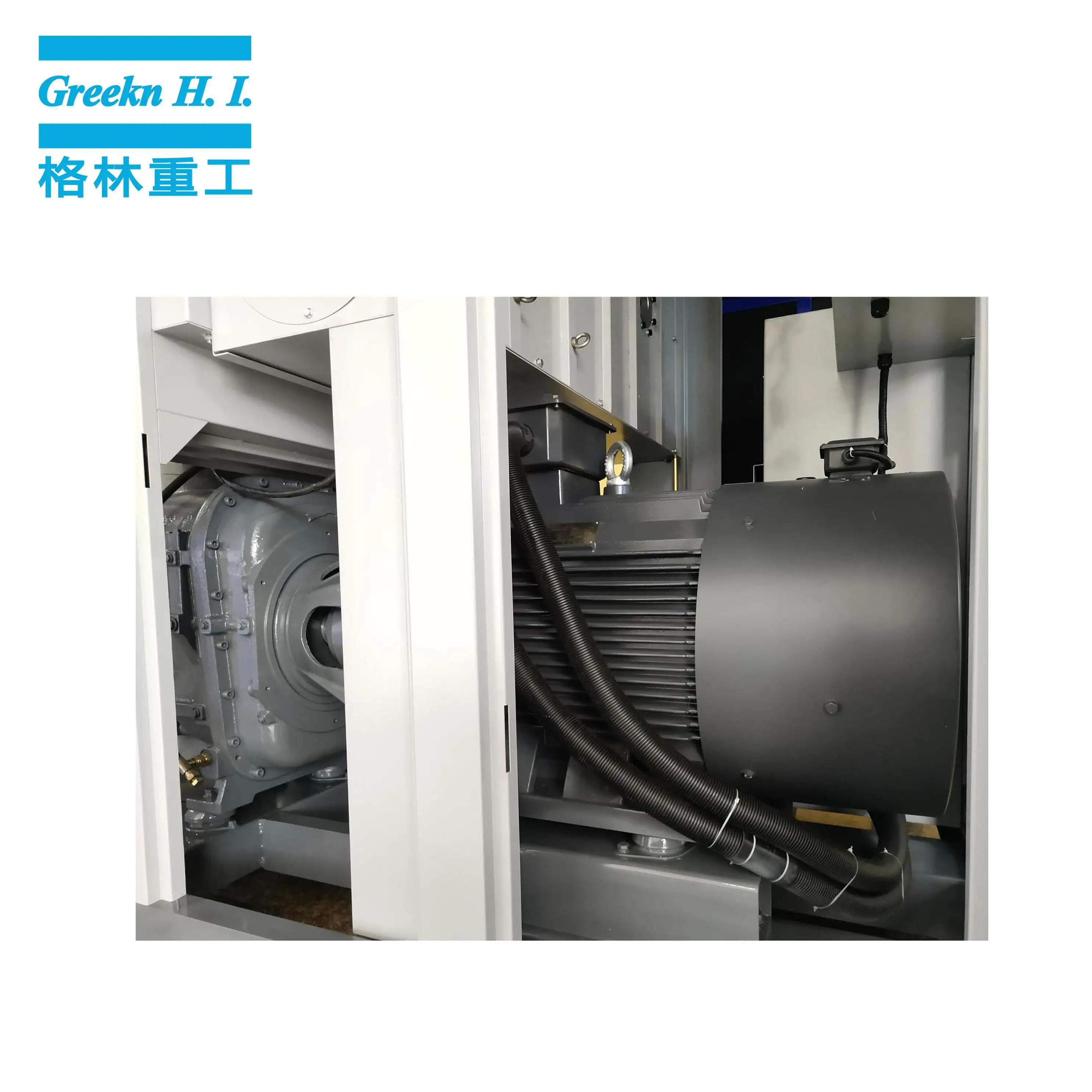 Greeknhi Screw Air Compressor GA160+VSD Variable Speed Drive Oil Injected Industrial Screw Air Compressor 7