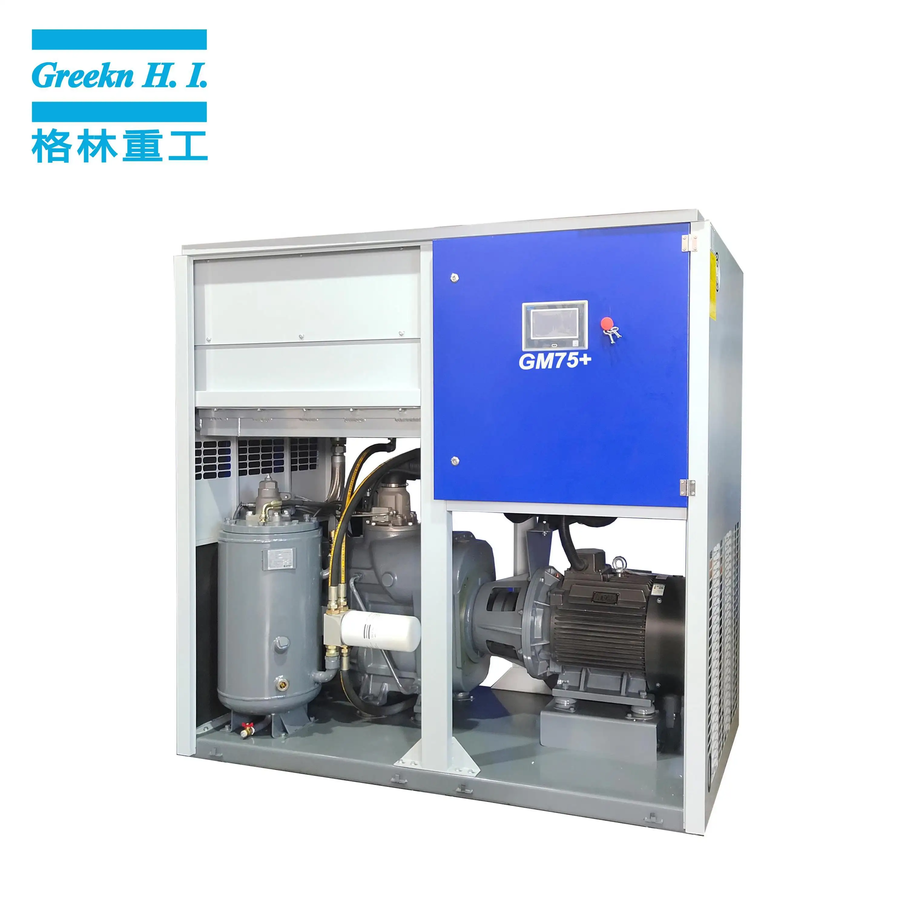 Greekn H.I. GM75+ 75KW 100HP VSD Two Stage Energy Saving Compressor 2
