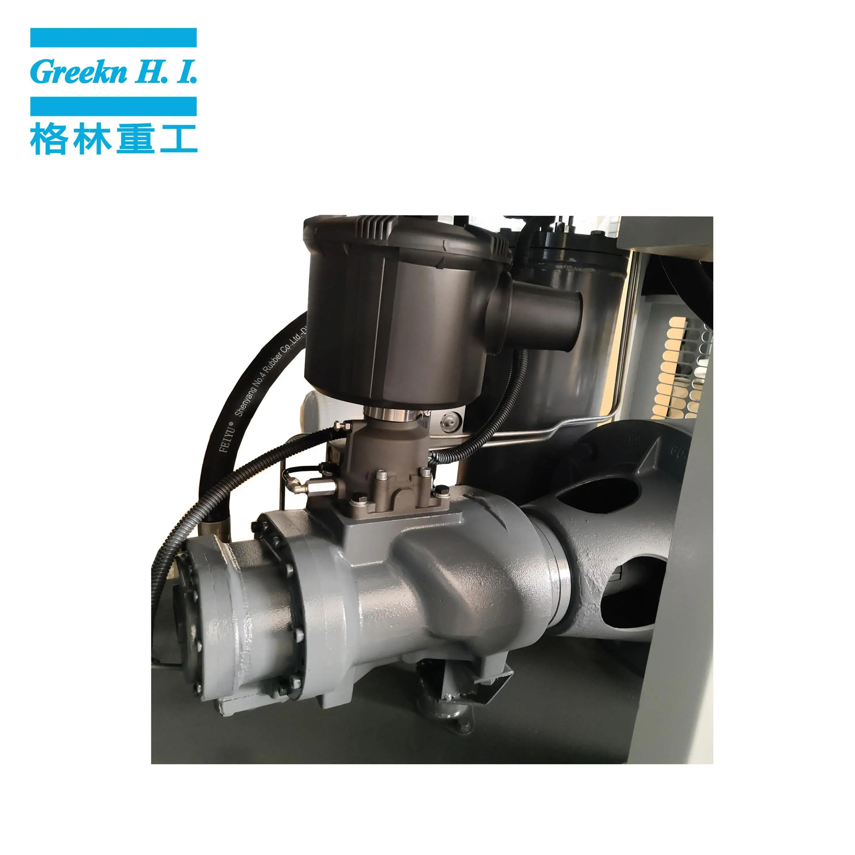 Greeknhi Air Compressor GM15T 15kW 16bar Integrated Industrial Screw Air Compressor For Laser Cutting Machine 7