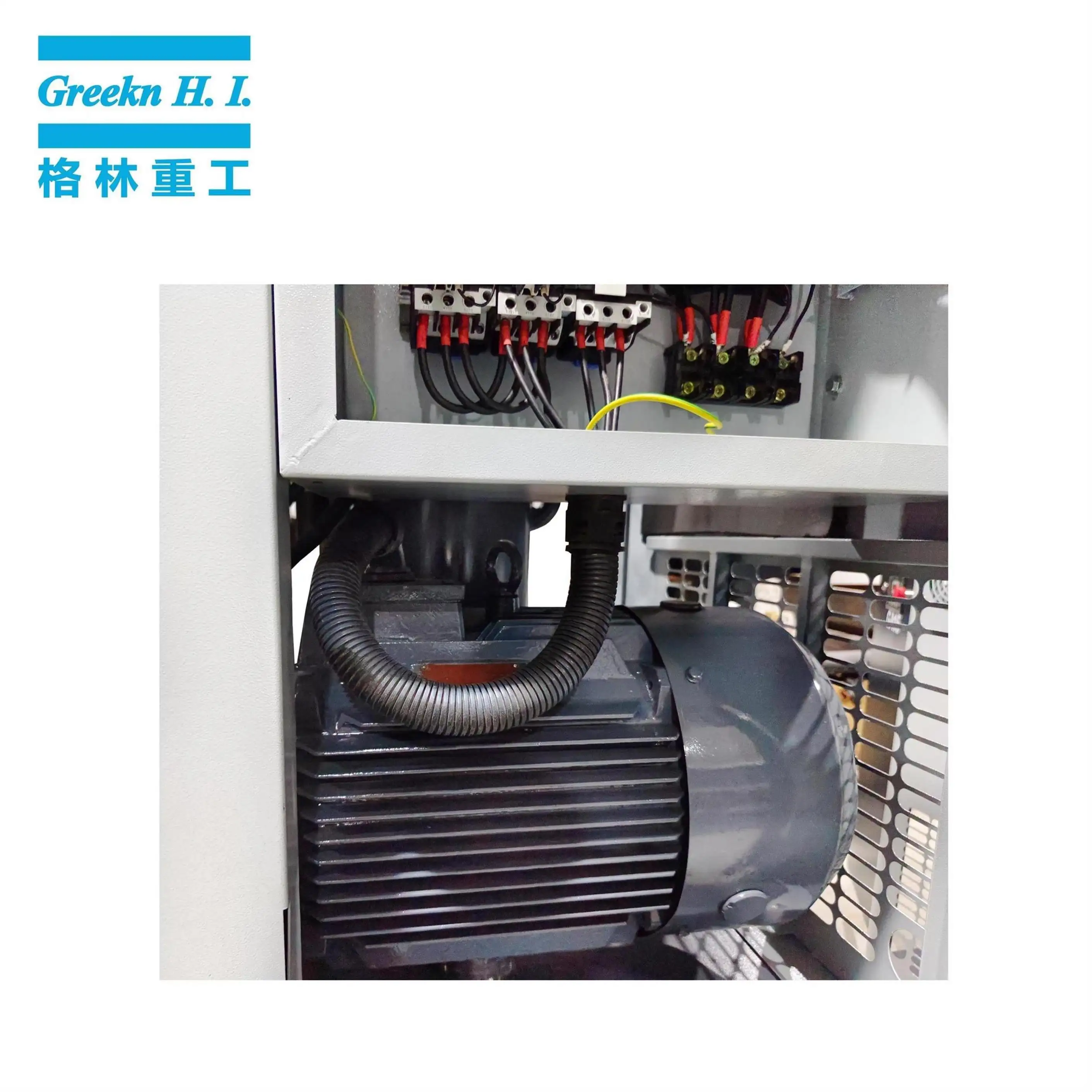 Greekn HI Tank Mounted Fixed Speed Electric Screw Air Compressor Supplier 5