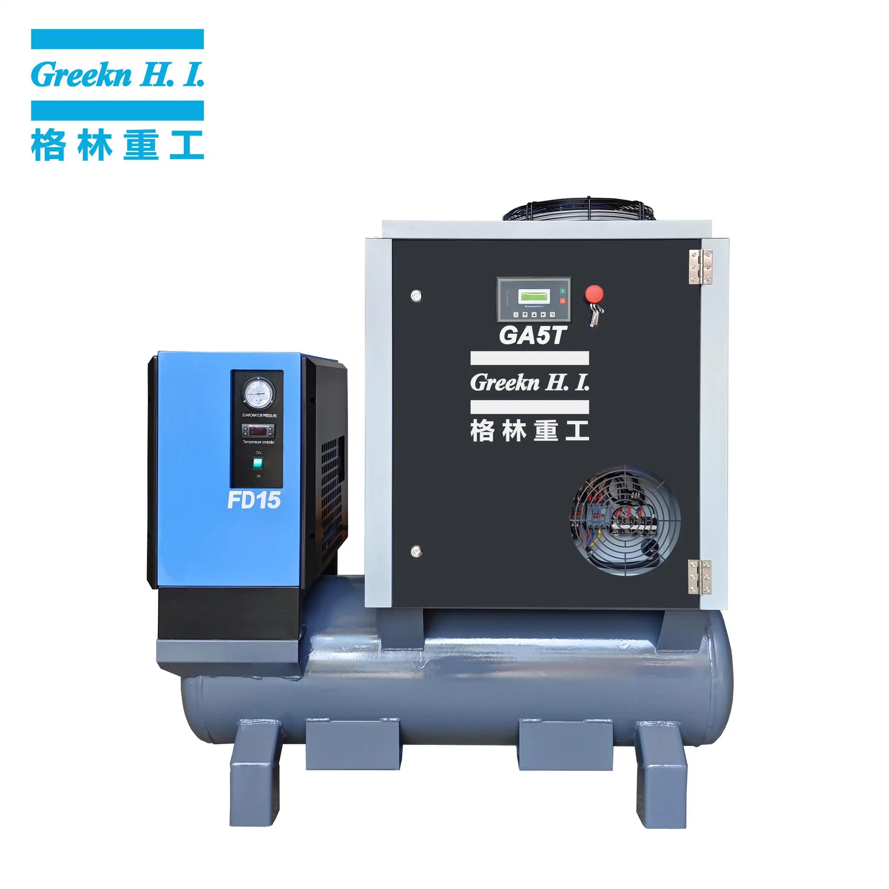 Rotary Screw Air Compressor GA5T Products Wholesale - Greeknhi Screw Air Compressor 5