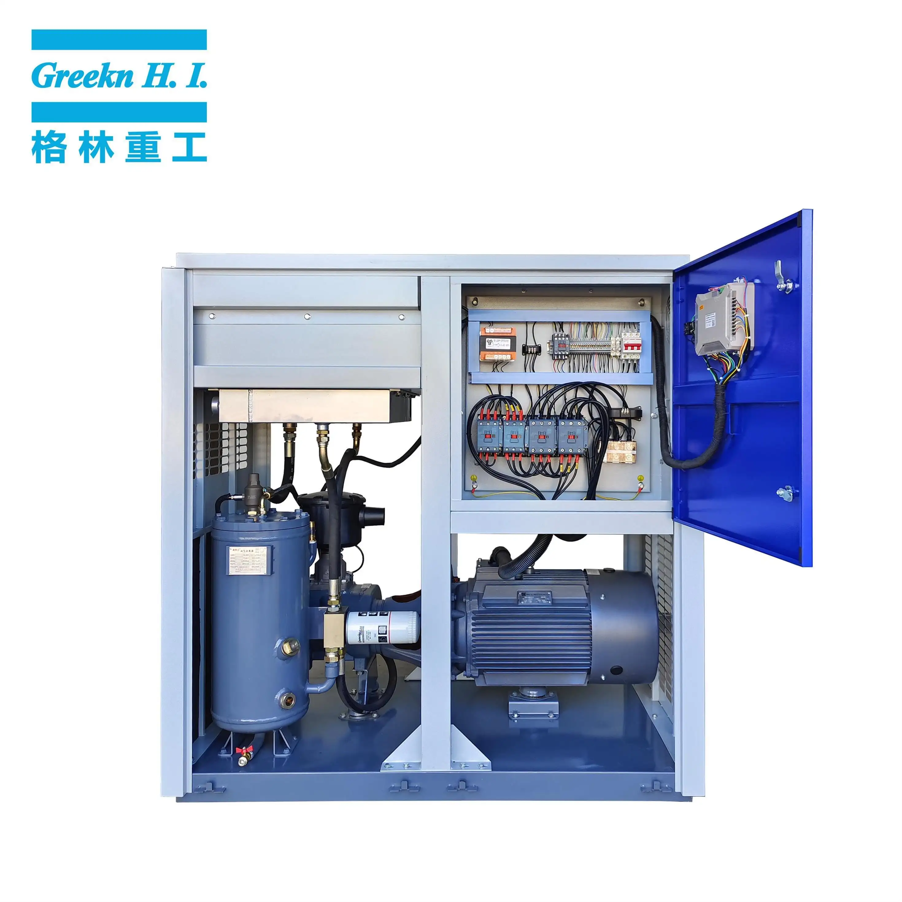 Greekn HI GA30VSD 30KW 40HP Variable Frequency Rotary Screw Air Compressor 2