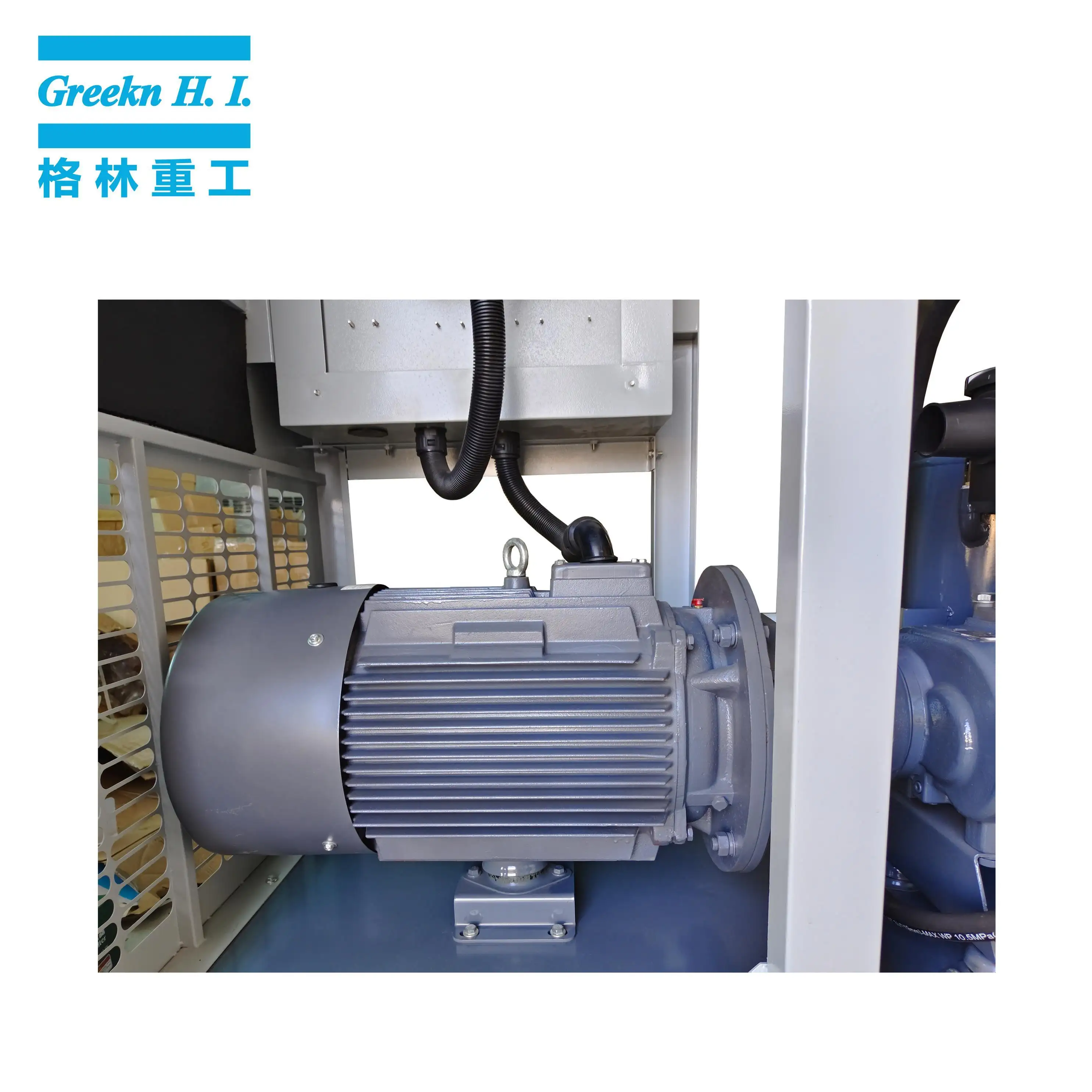 Greekn HI GA30VSD 30KW 40HP Variable Frequency Rotary Screw Air Compressor 6