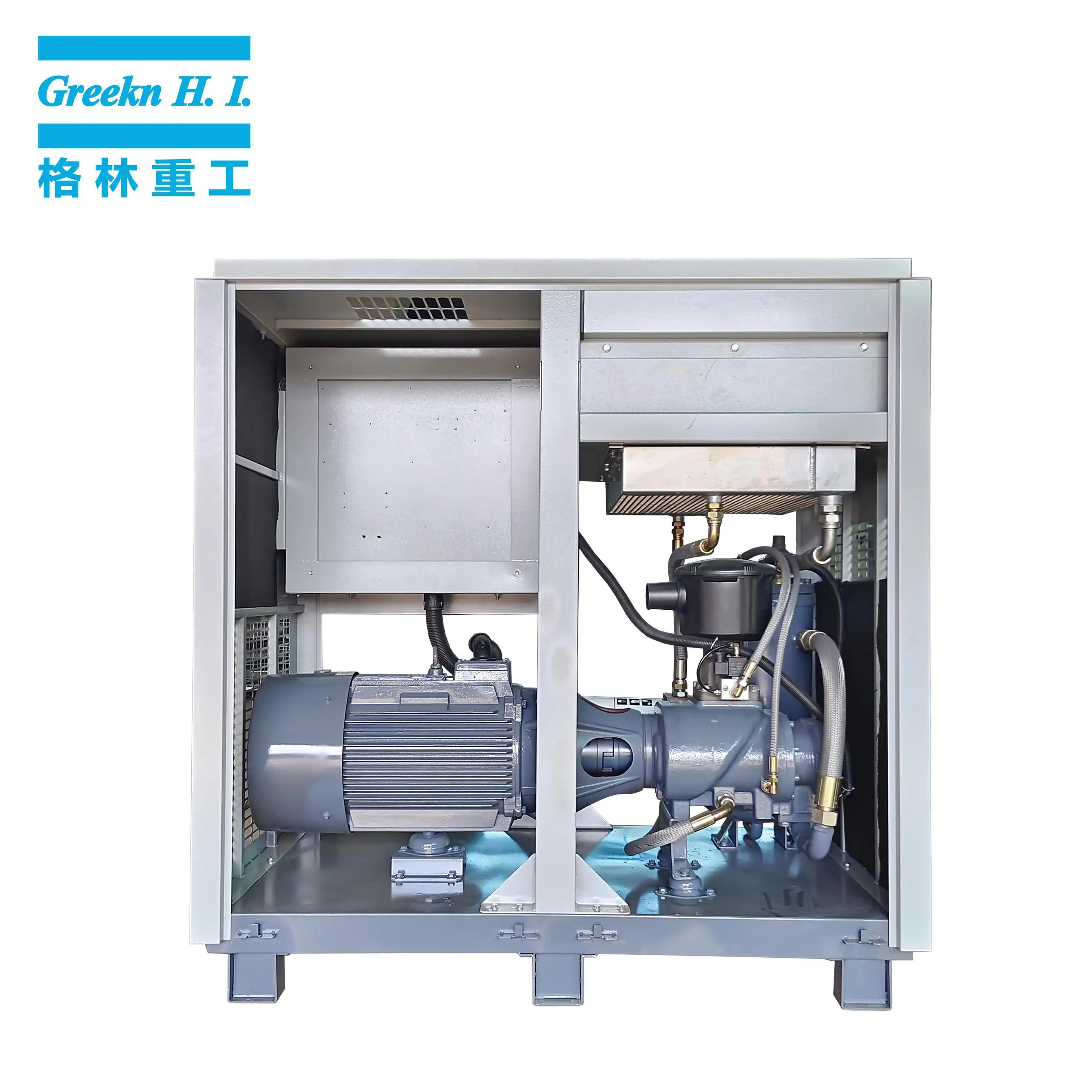 GA30 30kW Direct Drive Oil Lubricated Rotary Screw Air Compressor From Greekn HI 3