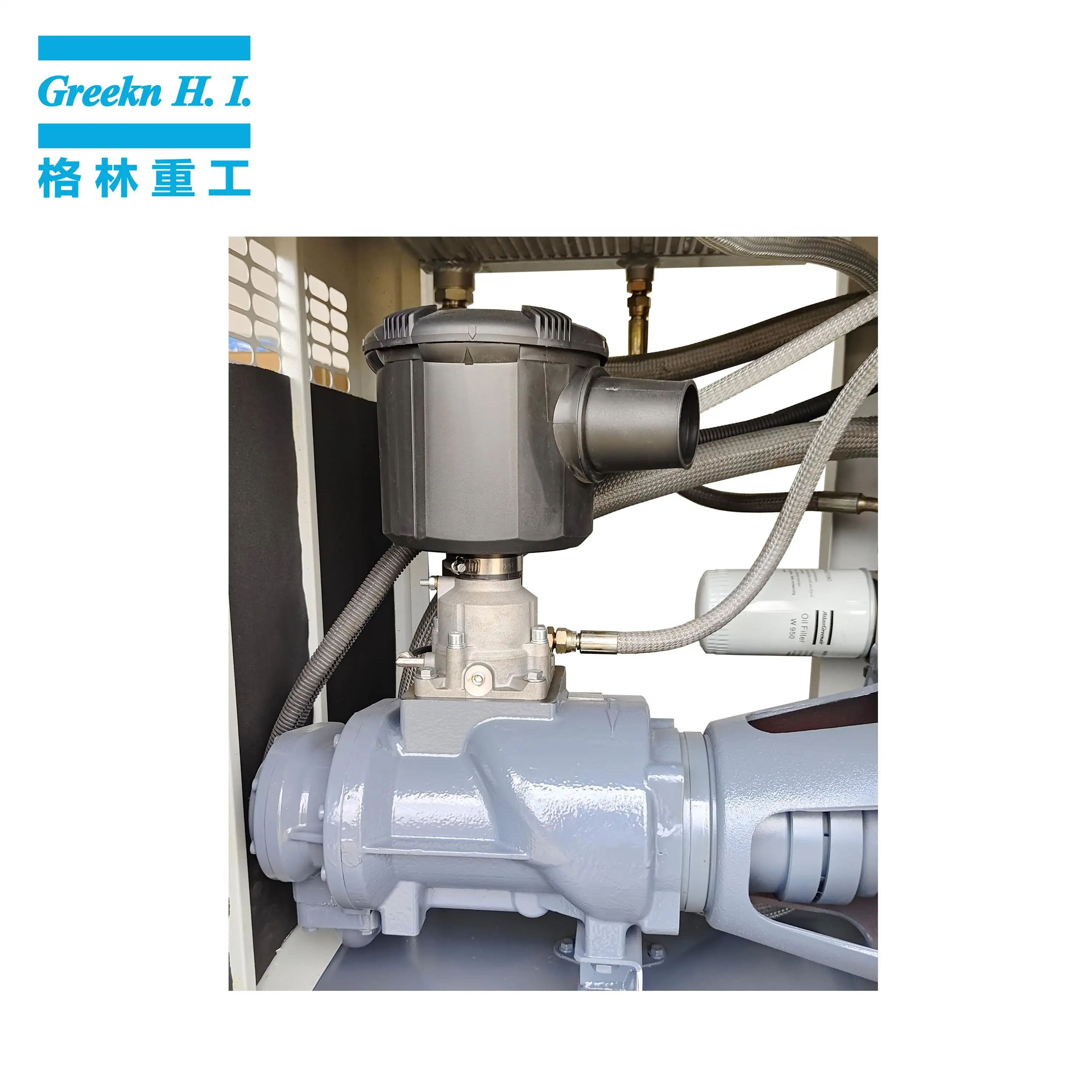Oil Flooded Screw Air Compressor GA11T 11KW 15HP All In One Screw Air Compressor From Greekn H.I. 4
