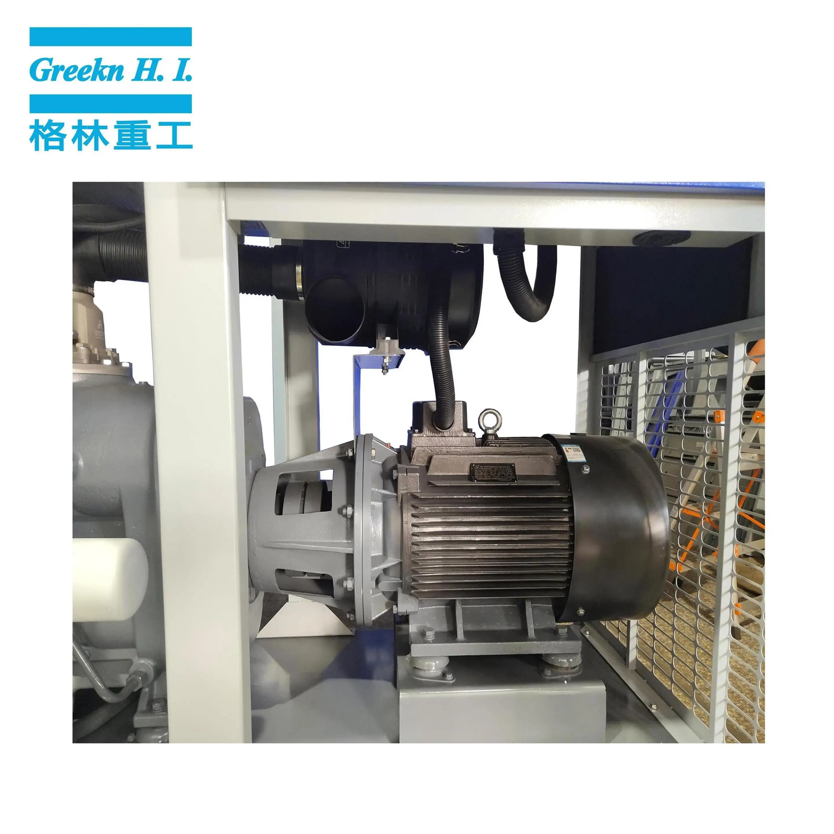 Greeknhi GM75+ variable speed screw air compressor with permanent magnet motor 3