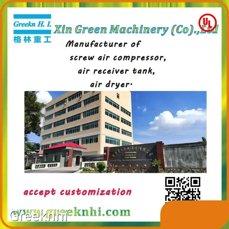 GA15 15KW 20HP Industrial Screw Air Compressor Greekn HI Electric Screw Air Compressor 1