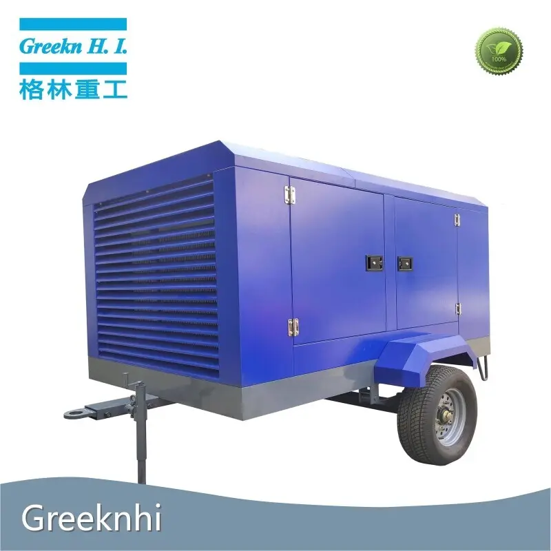 Greeknhi Electric Portable Screw Compressor EM12/10 12m3/min 10bar Electric Mobile Screw Air Compressor 1