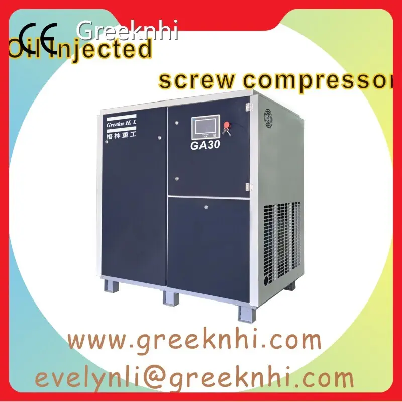 GA30 30kW Direct Drive Oil Lubricated Rotary Screw Air Compressor From Greekn HI 1