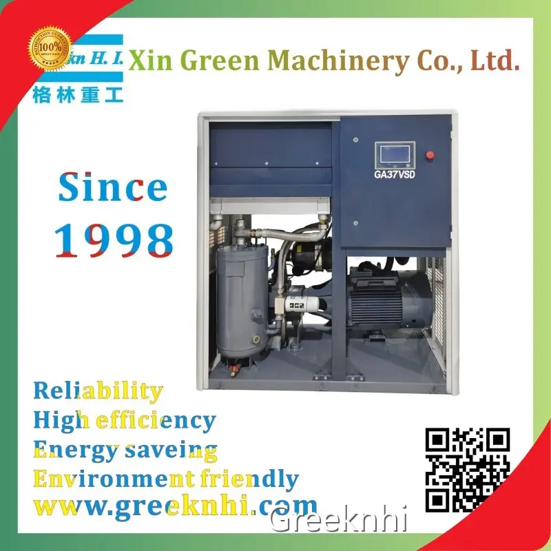 Greeknhi Screw Air Compressor GA37VSD Variable Speed Oil Injected Screw Air Compressor 1