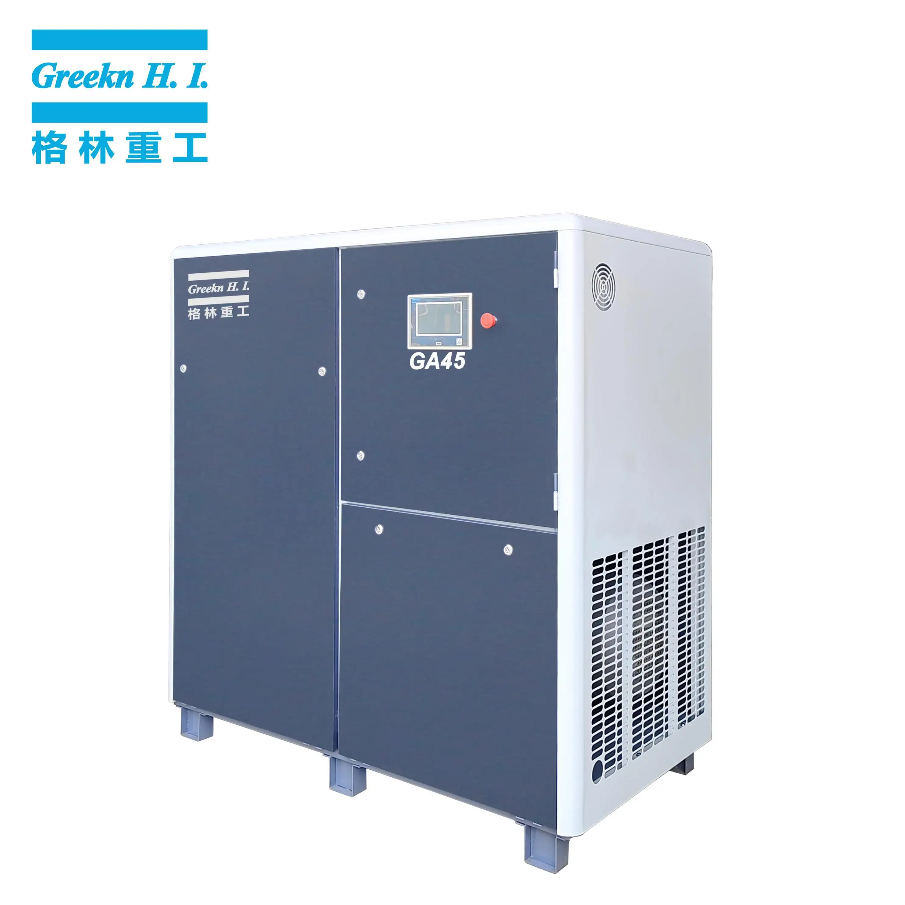 Greeknhi Compressor 8.24/7.4/6.2m3/min 45kW 60HP Fixed Speed Rotary Screw Air Compressor Wholesale 2