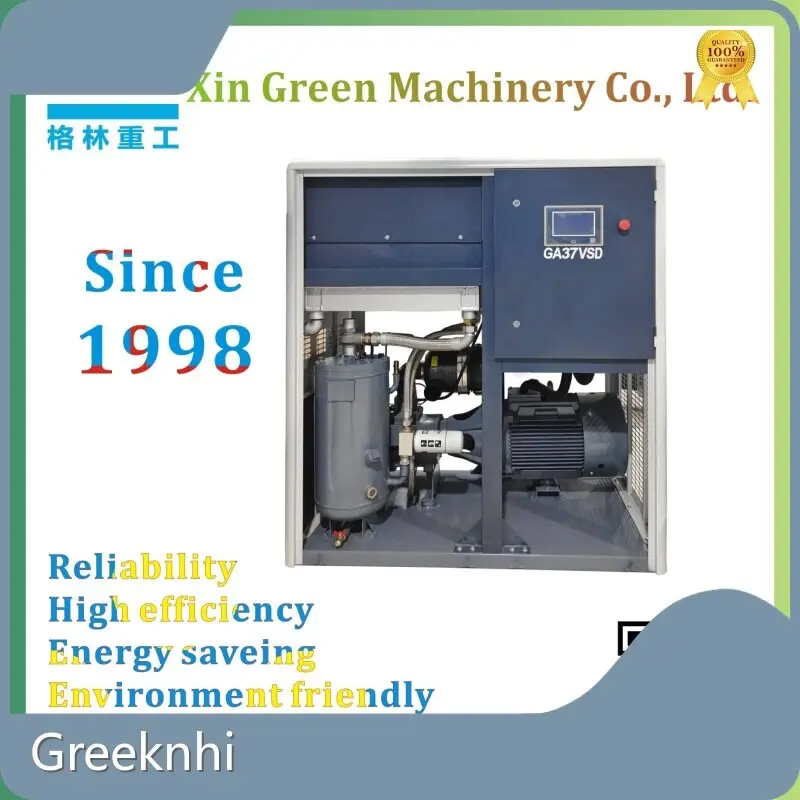 GA37VSD Greeknhi Rotary Screw Compressor Variable Speed Drive (VSD) Screw Air Compressor 1